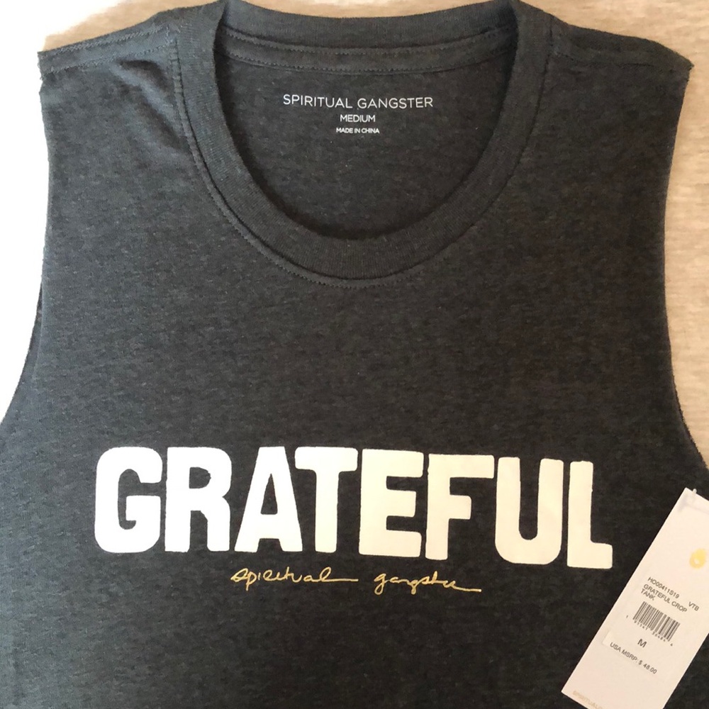 Spiritual Gangster crop tank